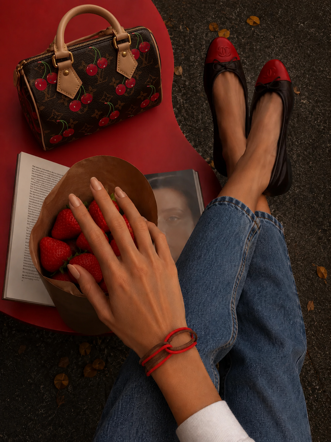 Chocolate Strawberry Bracelet