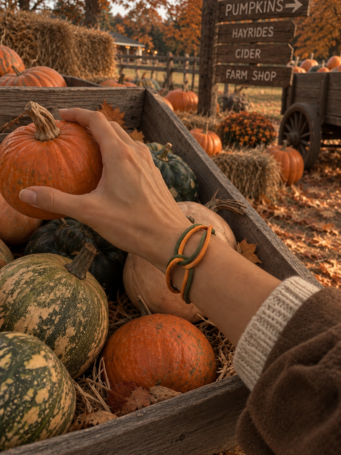 Crunchy Leaves Bracelet