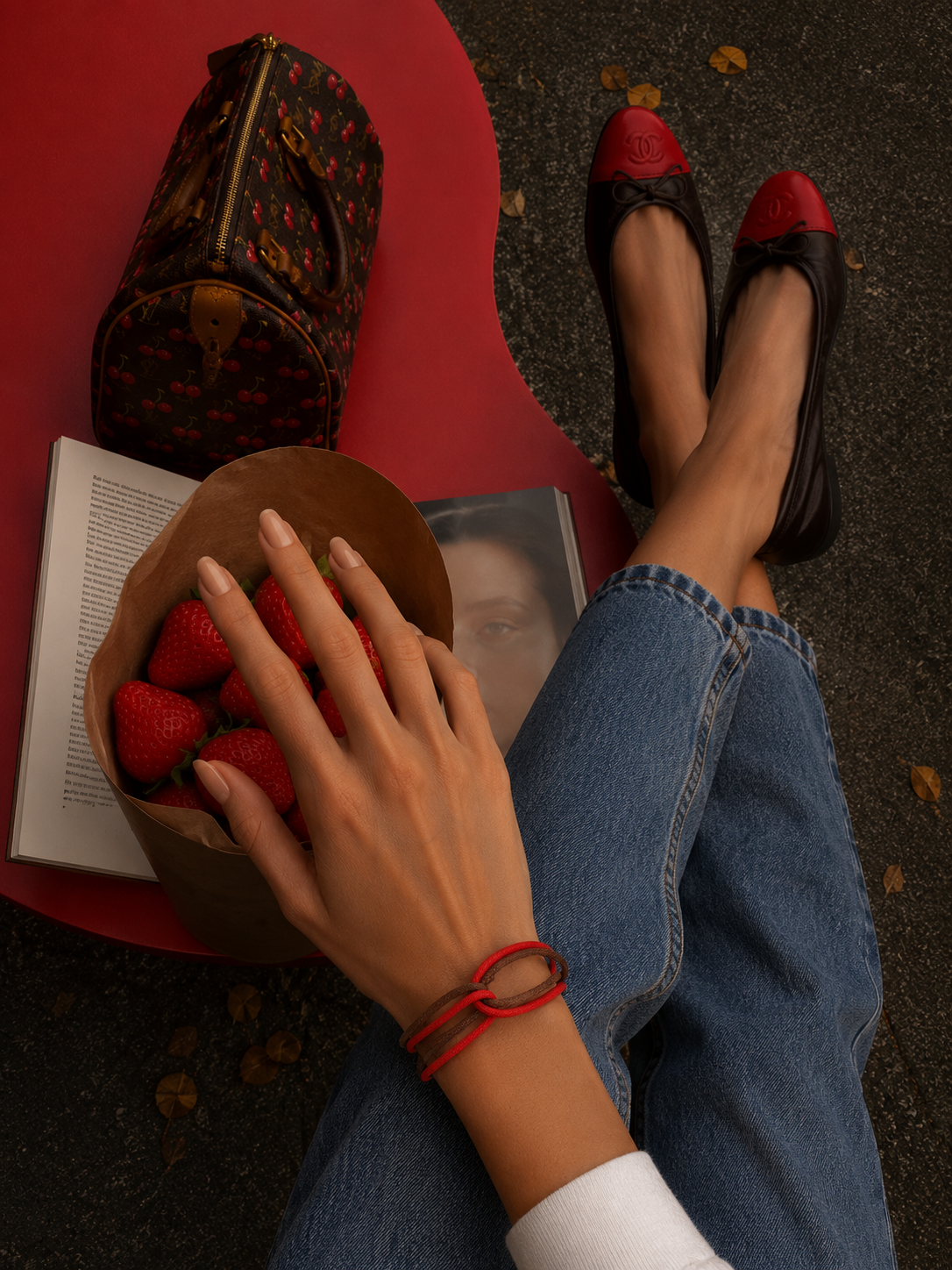 Chocolate Strawberry Bracelet